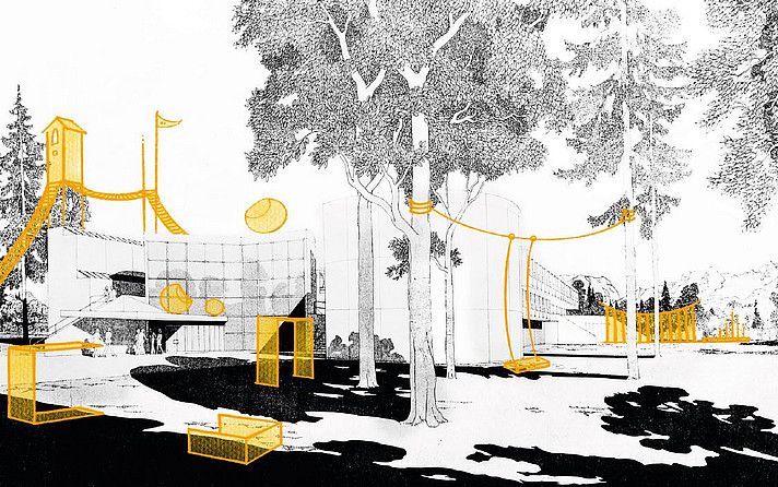 Abb. Skizze © Wilhelm Holzbauer 1967/Überarbeitung Universität Mozarteum Salzburg 2022